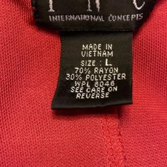 International Concepts Red Dress L - Picture 4 of 4